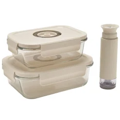 Cheap Pradel France Lot de 2 boîtes de conservation vide d'air avec pompe