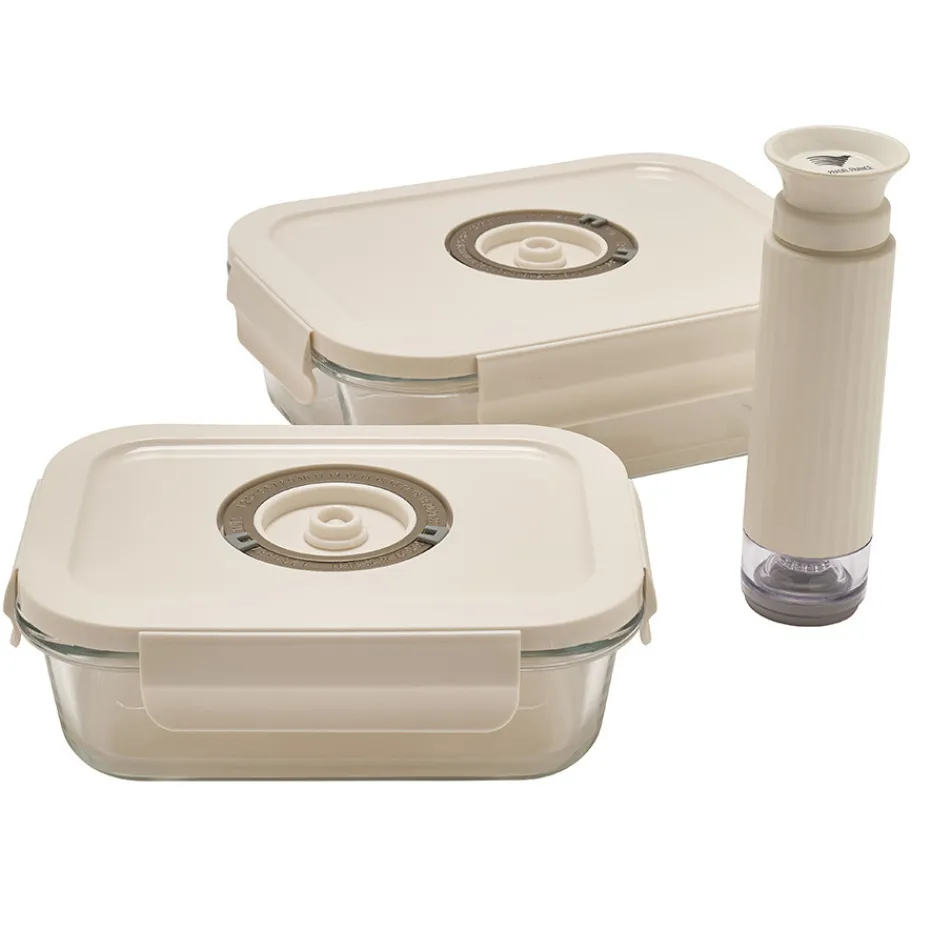 Cheap Pradel France Lot de 2 boîtes de conservation vide d'air avec pompe