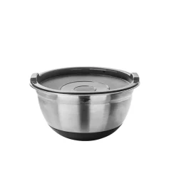 Hot Pradel France Lot de 3 saladiers inox avec couvercles