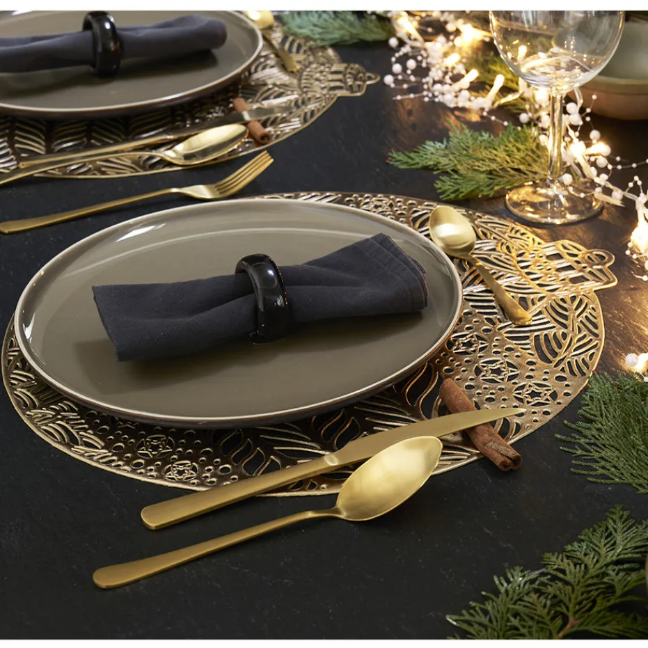 Outlet Pradel France Lot de 4 sets de table forme boule de Noël