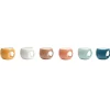 Clearance Pradel France Lot de 6 tasses à café rétro